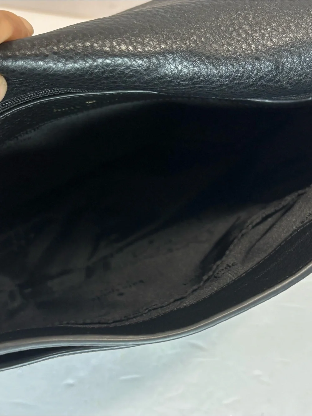 Kate Spade Leila Medium Triple Compartment Black Pebbled Leather Shoulder Bag